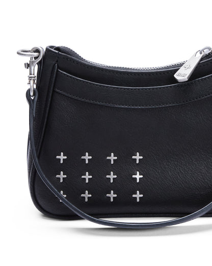 TRASH BAG MINI BLACK LEATHER