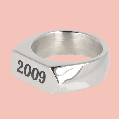 Chunky Customisable Birth Year Ring