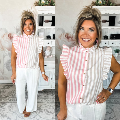 Heart Fall Fast Button Down